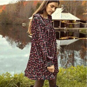 Dôen Nora Dress in Teal Canterbury Paisley Print
